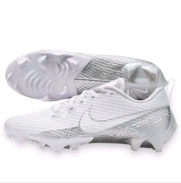 Nike Vapor Edge Speed 360 2 White Silver Football Cleats Mens Size 16 main image 5
